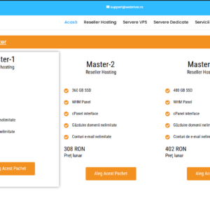 pachet gazduire master 1