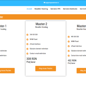 pachet gazduire master 2