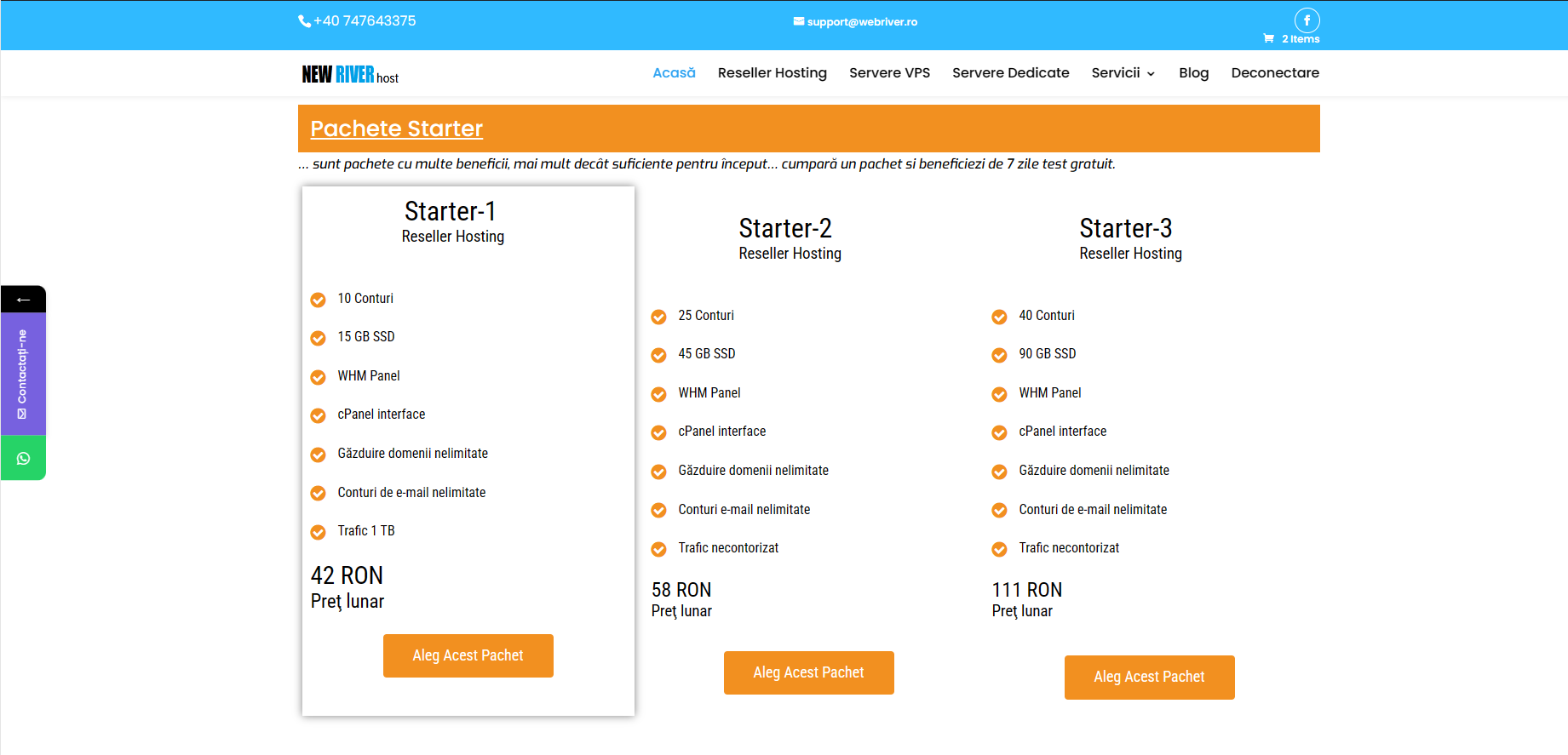 pachet_starter_1 Pachet hosting 1