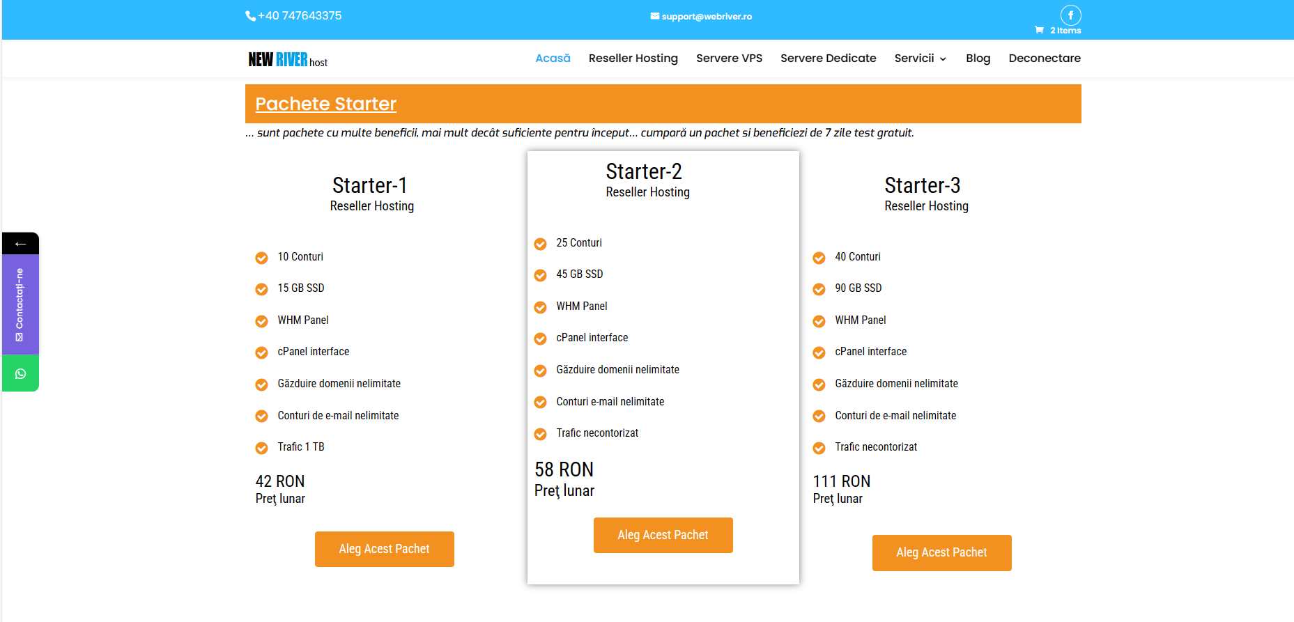 pachet_starter_2 Pachet hosting starter 2